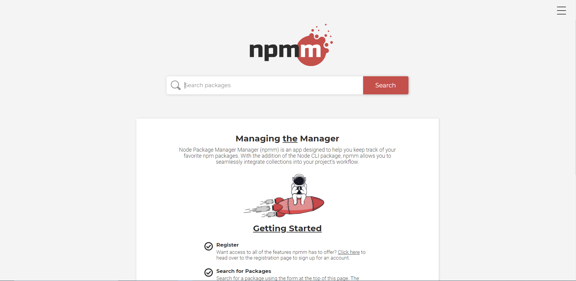 npmm screenshot